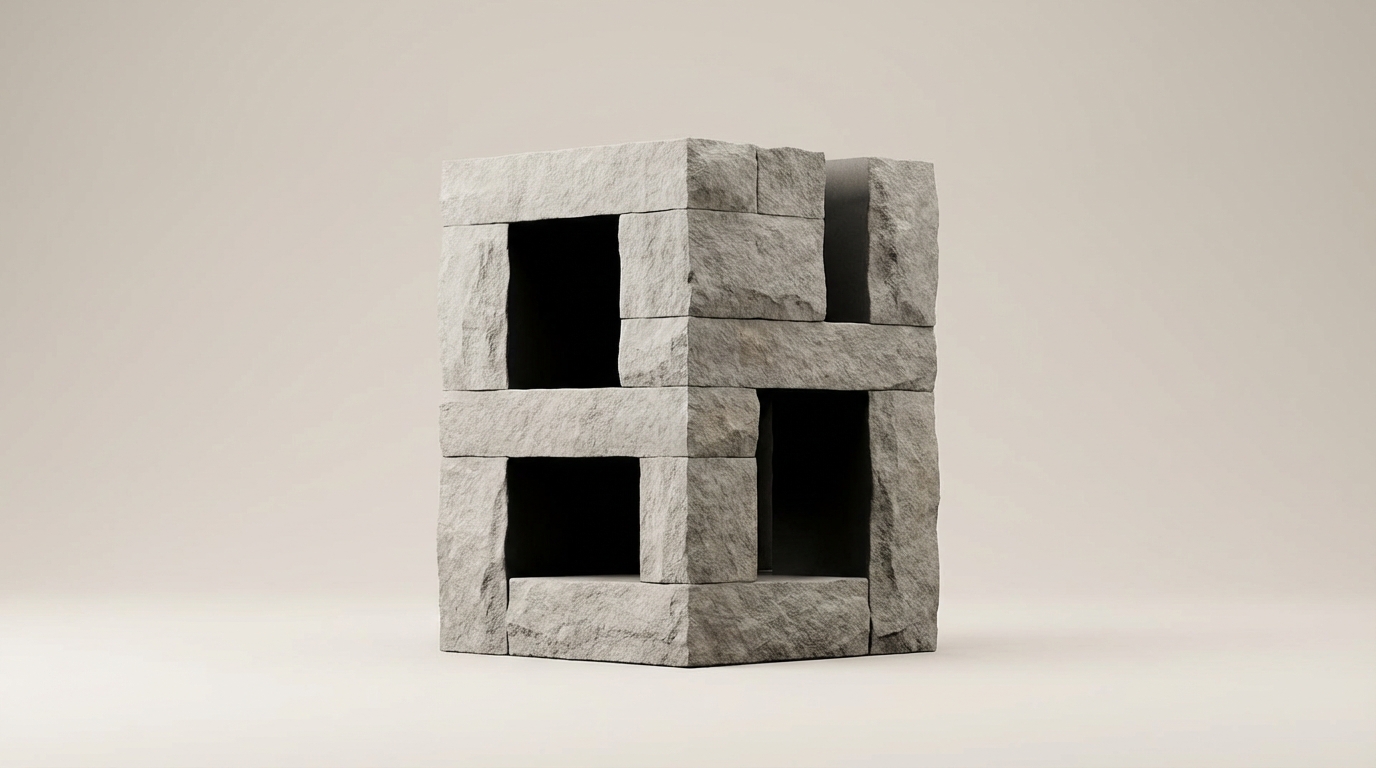 The Silent Geometry of Stone and Void