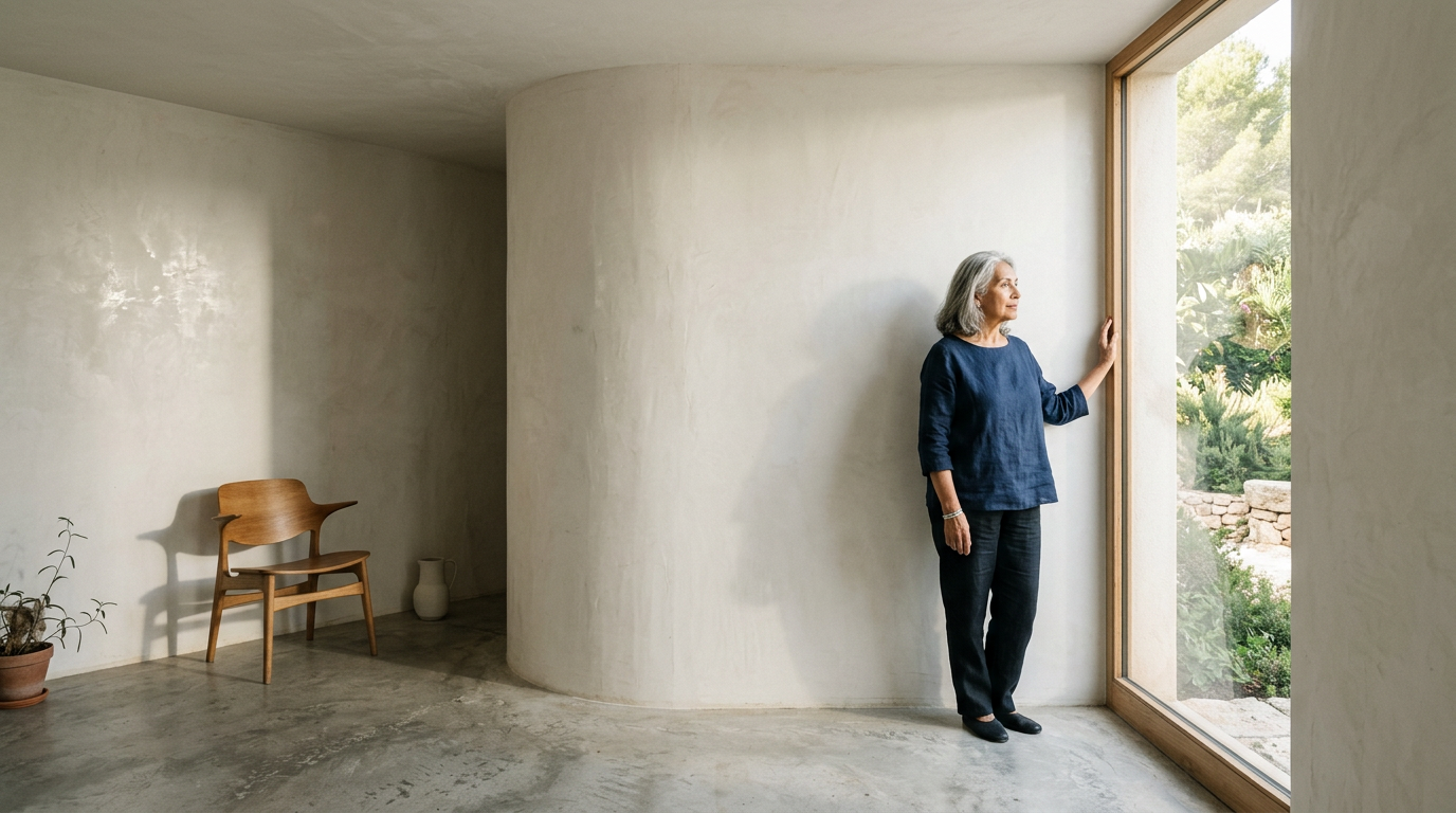 The Sculptural Gravity of Monolithic Plaster