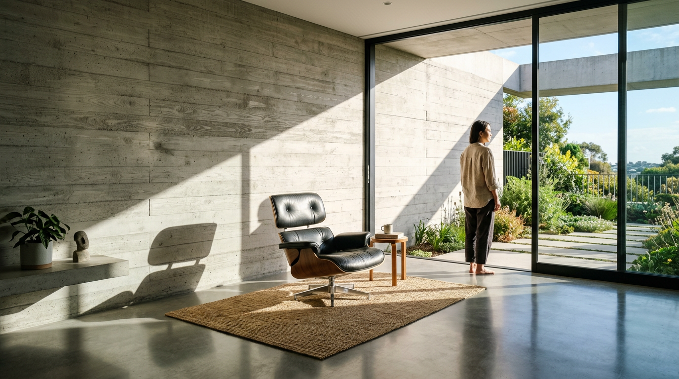 The Tactile Geometry of Raw Concrete