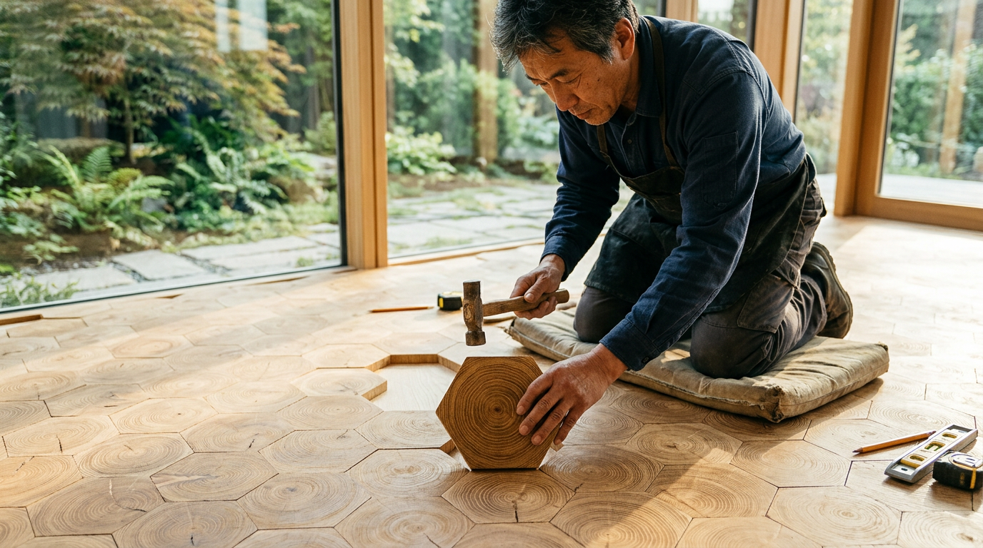 The Resonant Silence of End Grain Timber